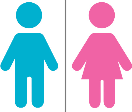 Cute male and female sign Vector