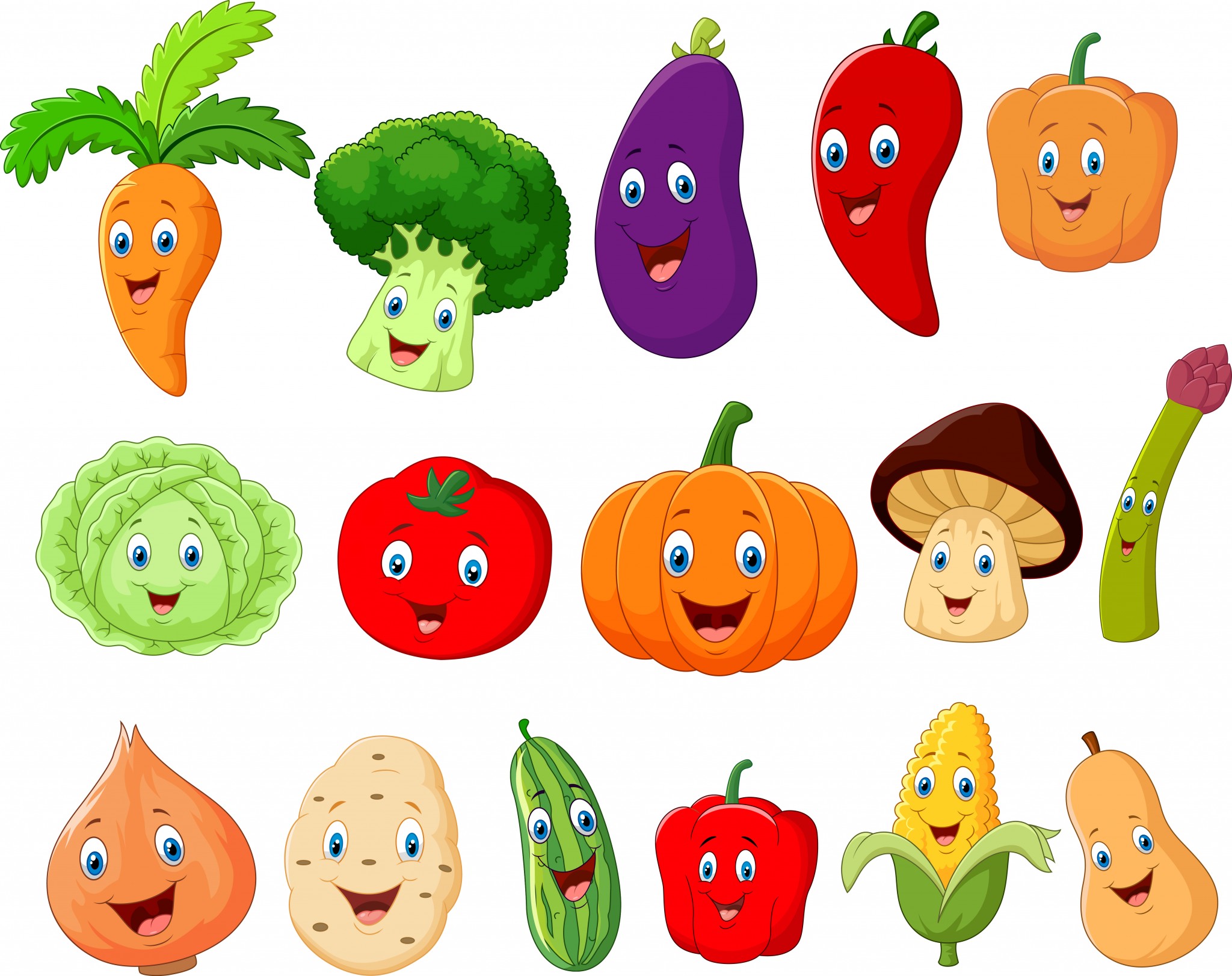 Овощи персонажи